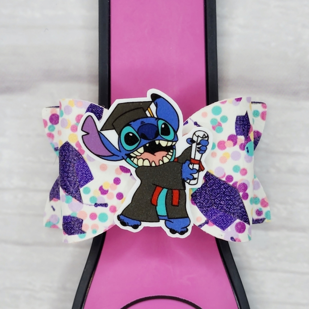 Graduation Stitch Magic Band Bow